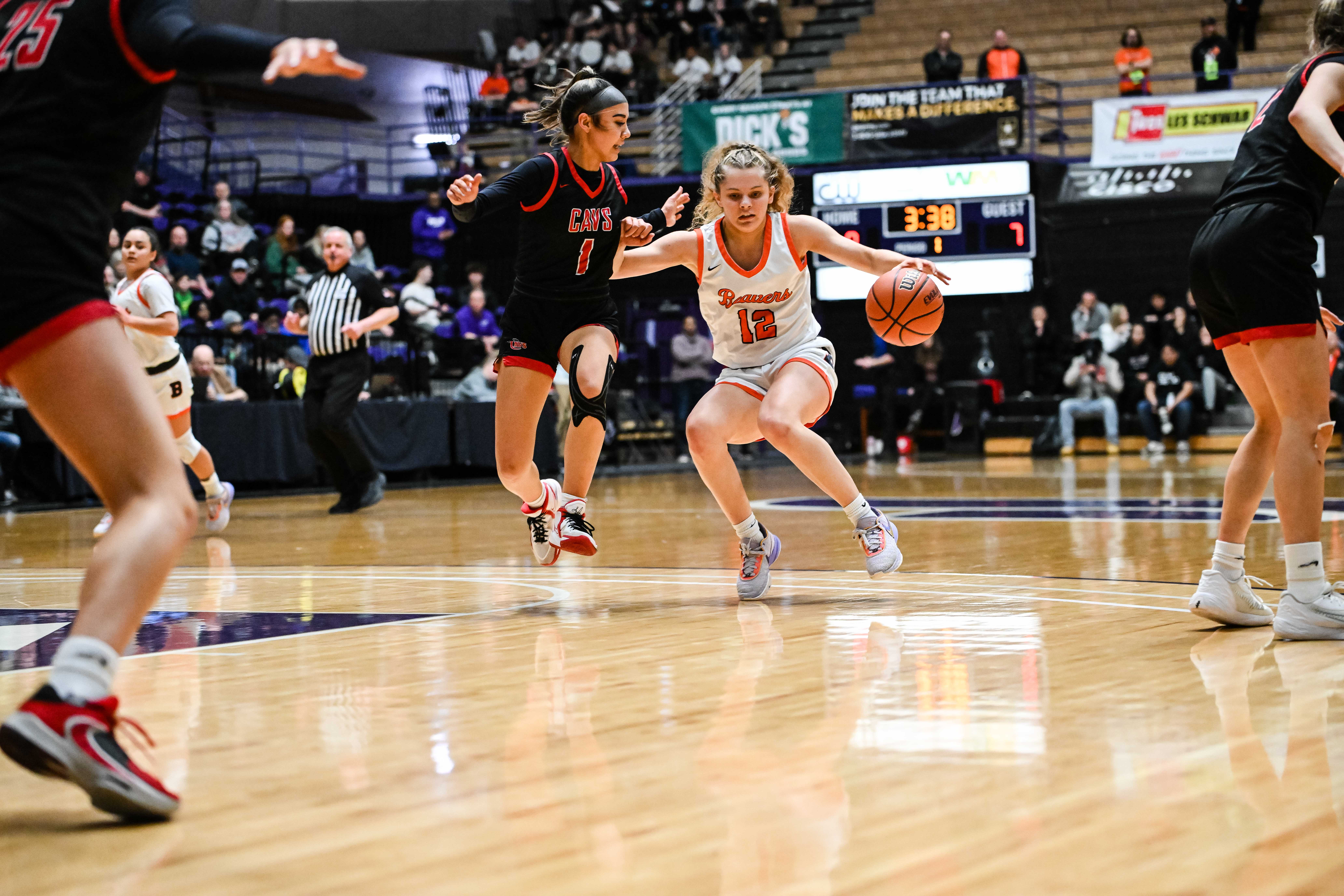 Clackamas Beaverton 6A Oregon girls basketball quarterfinal Naji Saker 1 -33